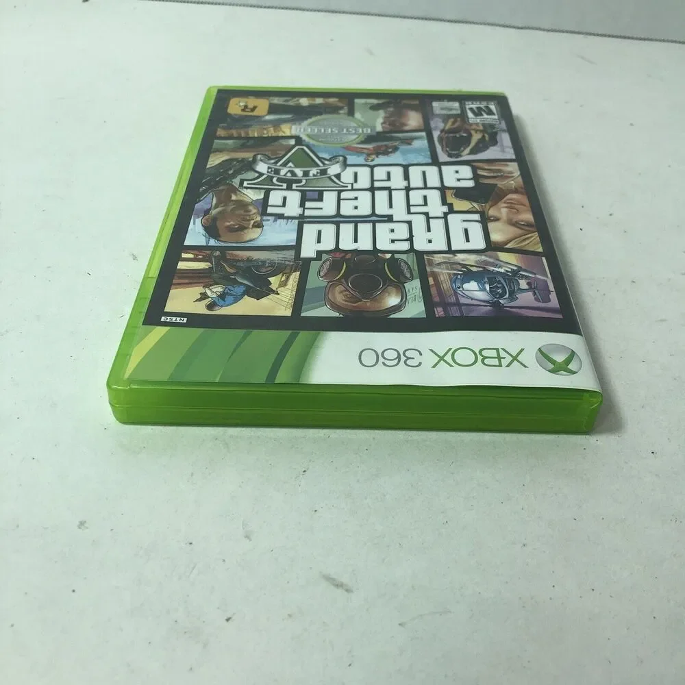 Microsoft XBox 360 Game Grand Theft Auto V 2013 2 Discs Mature‎ B4